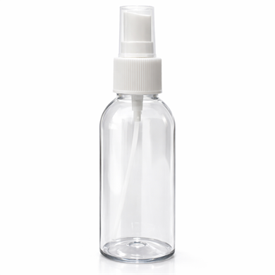 100 ml PET Sprey Şişe – Şeffaf Oval Plastik Şişe