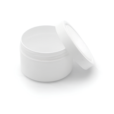 150 ml Beyaz Krem Kavanozu - Geniş Ağızlı PP Kozmetik Kutusu