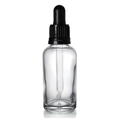 30ml Şeffaf Damlalıklı Cam Şişe