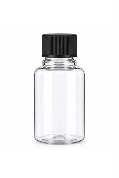 60 ml PET Şişe – Şeffaf Düz Kapaklı Boş Plastik Şişe
