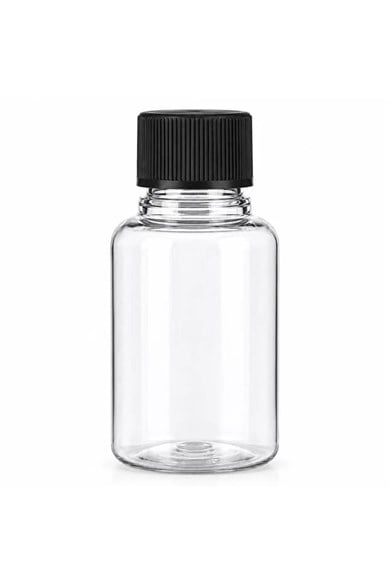 60 ml PET Şişe – Şeffaf Düz Kapaklı Boş Plastik Şişe