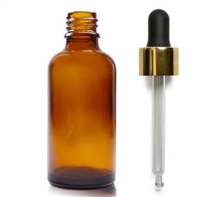 AMBER DROPPER DAMLALIKLI RENKLİ KAPAKLI 50 ML CAM ŞİŞE