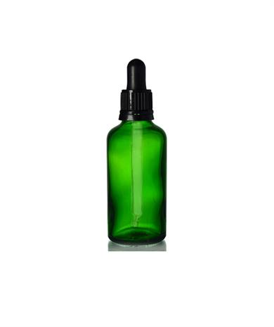 DAMLALIKLI YEŞİL CAM ŞİŞE 50 ML