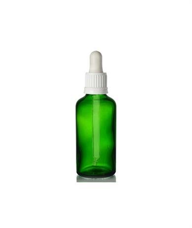 DAMLALIKLI YEŞİL CAM ŞİŞE 50 ML