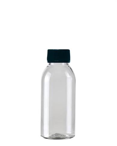 100 ml Oval PET Şişe – Siyah/Beyaz Kapaklı Boş Kolonya Şişesi Toptan