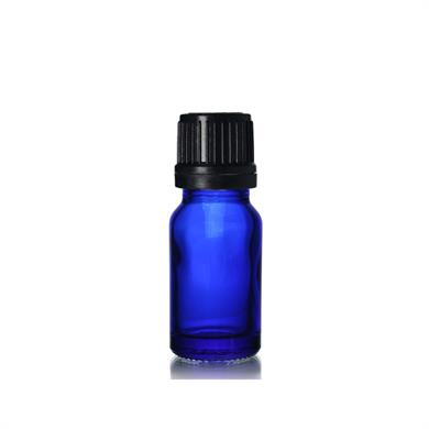 10 ml Mavi Cam Şişe – İçten Damlatmalı – Esansiyel Yağ & Kozmetik Şişesi