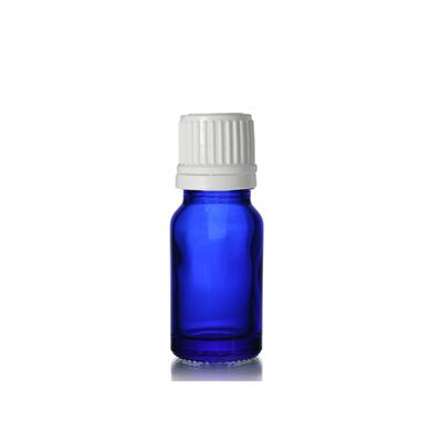 10 ml Mavi Cam Şişe – İçten Damlatmalı – Esansiyel Yağ & Kozmetik Şişesi