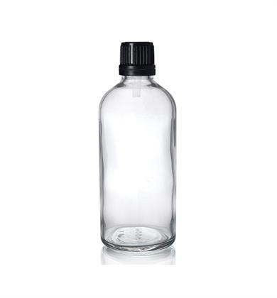 İÇTEN DAMLALIKLI ŞEFFAF CAM ŞİŞE 100 ML