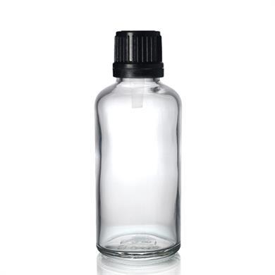 İÇTEN DAMLALIKLI ŞEFFAF CAM ŞİŞE 50 ML