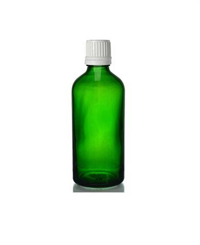 İÇTEN DAMLALIKLI YEŞİL CAM ŞİŞE 100 ML