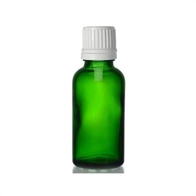İÇTEN DAMLALIKLI YEŞİL CAM ŞİŞE 30 ML