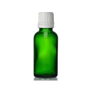 İÇTEN DAMLALIKLI YEŞİL CAM ŞİŞE 30 ML