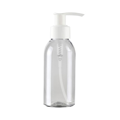 100 ml Sıvı Sabun Pompalı Oval PET Şişe – Boş Kozmetik Şişesi Toptan