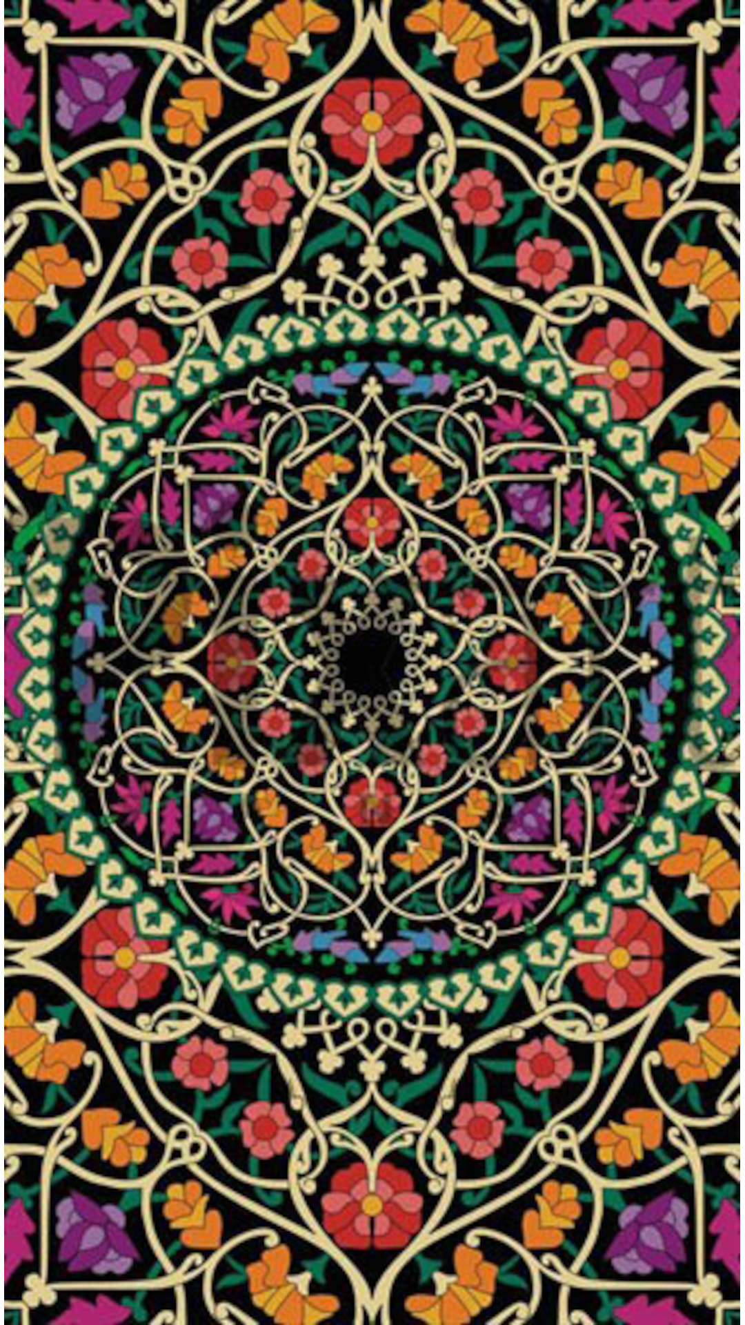 Kültürel Çiçek Desen  PixArt Sanat Elmas Mozaik Tablo Diamond Türkiye 40*60