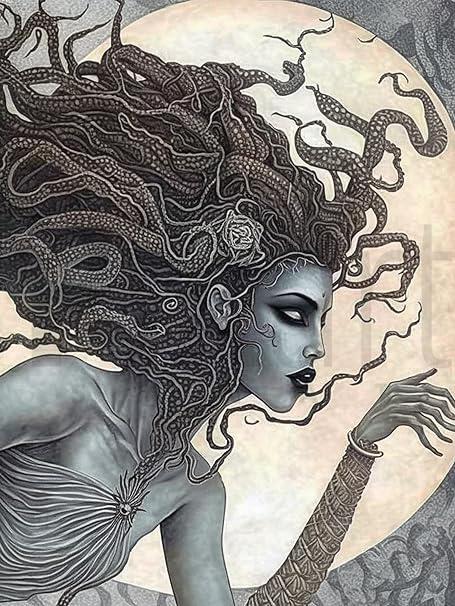 Medusa 50x60 PixArt Sanat Elmas Mozaik Tablo Diamond Türkiye