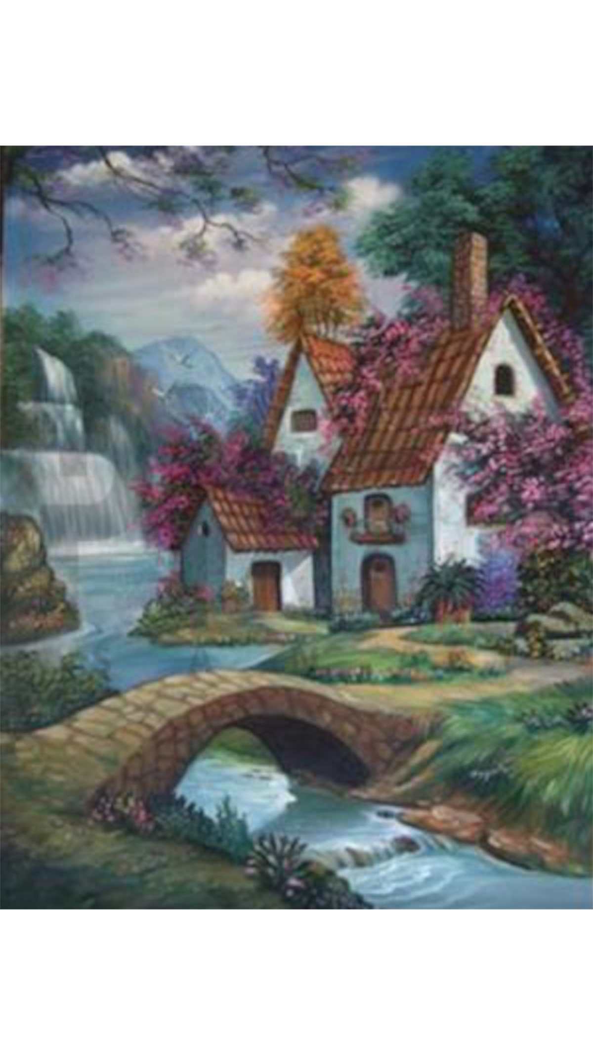 Taş Köprü PixArt Sanat Elmas Mozaik Tablo Diamond Türkiye   38*51
