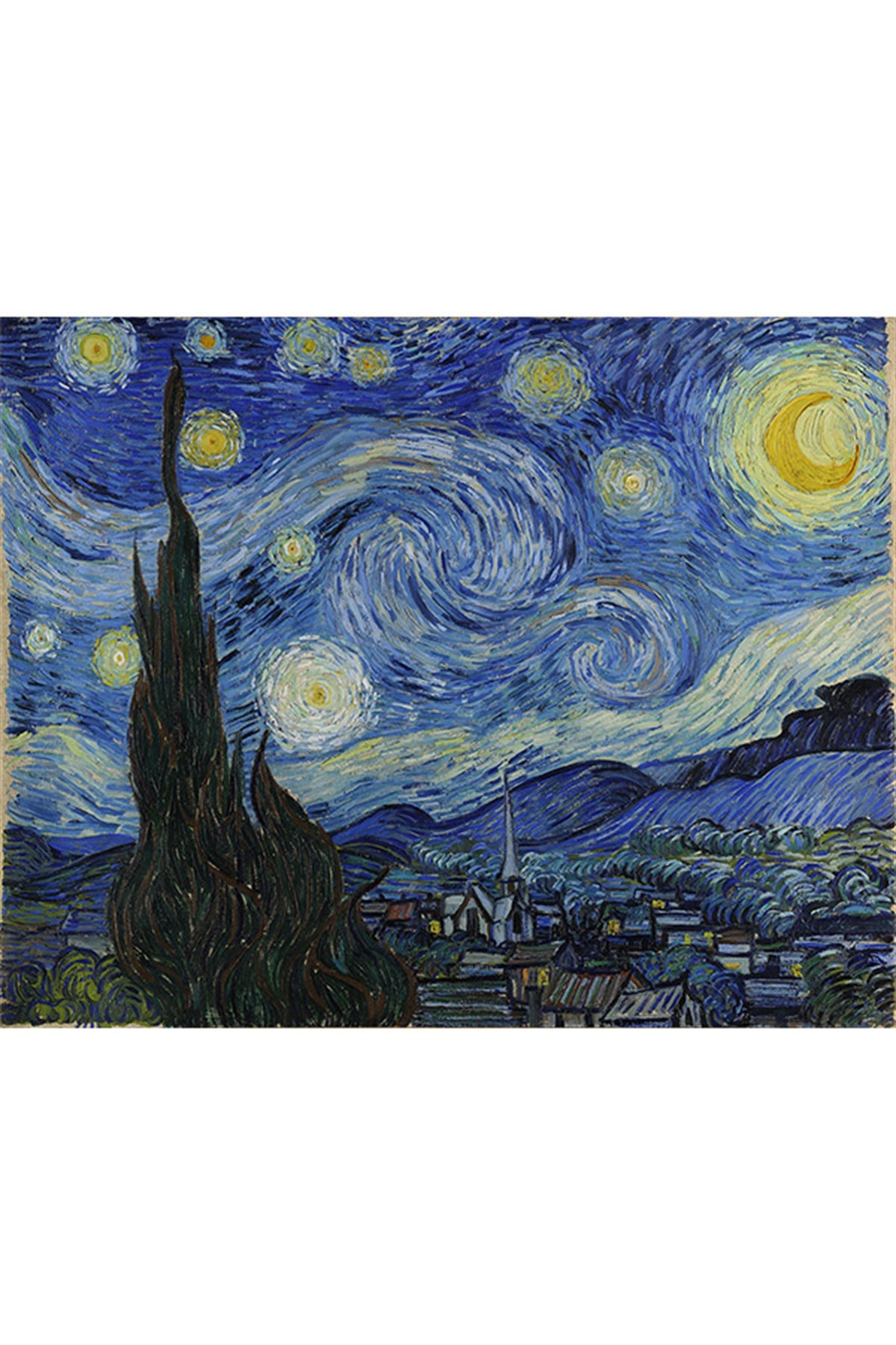 Vincent-van-Gogh-Yıldızlı-Gece 50x35 PixArt Sanat