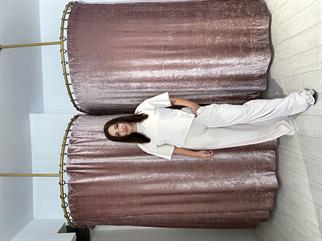 Asimetrik Kesim Tişört Pantolon Takım Bej 