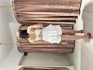 Ayarlanabilir İp Askılı Mini Şort Elbise Beyaz