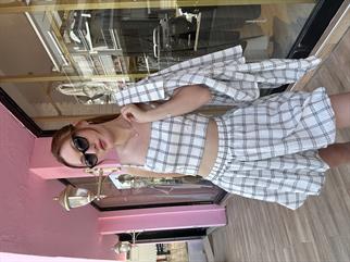 Ekose Desenli 3lü Takım 