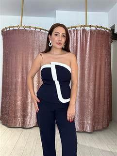 Straplez Takım Lacivert