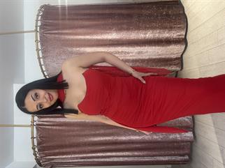 Straplez Uzun İkili Takım Kırmızı