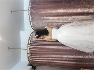 Tütü Midi Boy Elbise Beyaz