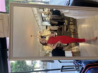 Uzun Astarlı Tül Elbise Kırmızı