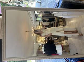 Uzun Yırtmaç Detay Etek Sarı 