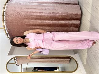 Yelekli % 100 Cotton Takım Pembe