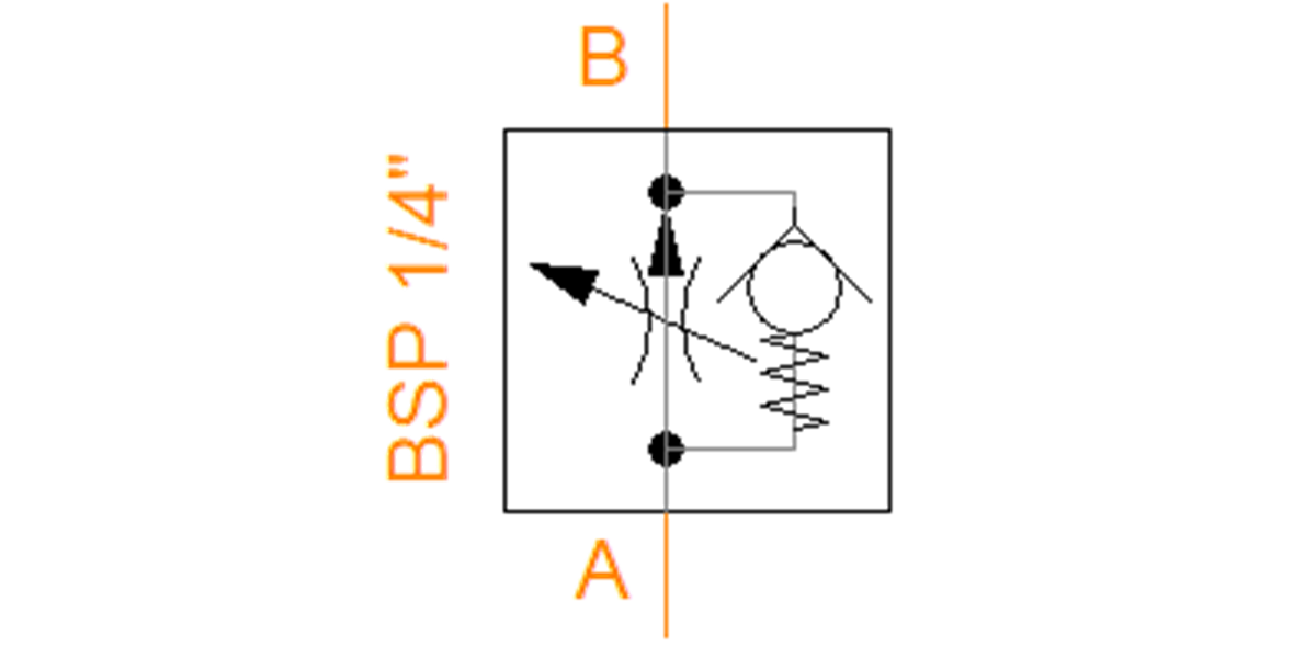 9PCCM400S Flow Control Valve with Reverse Check Valve