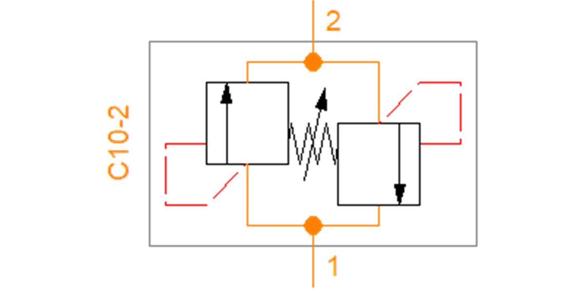 A04J2HZN Pressure relief valve cross over