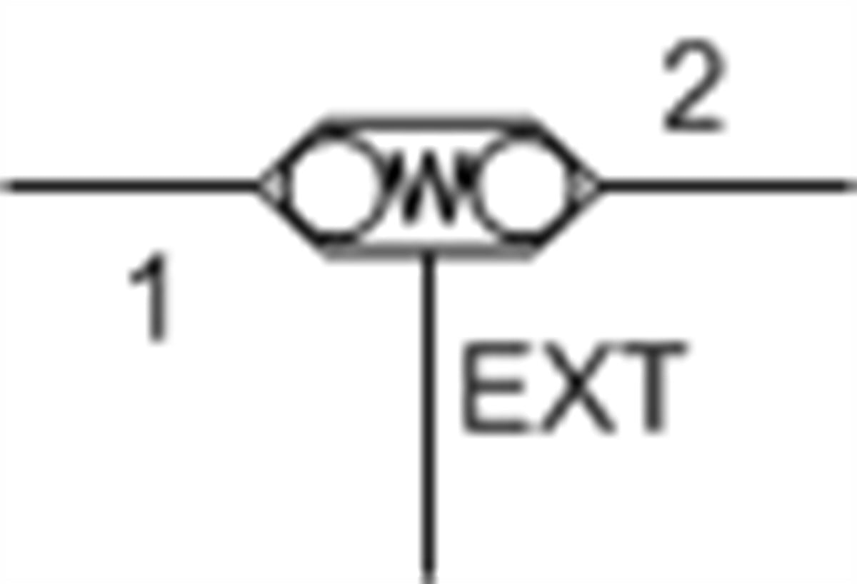 CDAABBN Back-to-back check/shuttle valve with signal external
