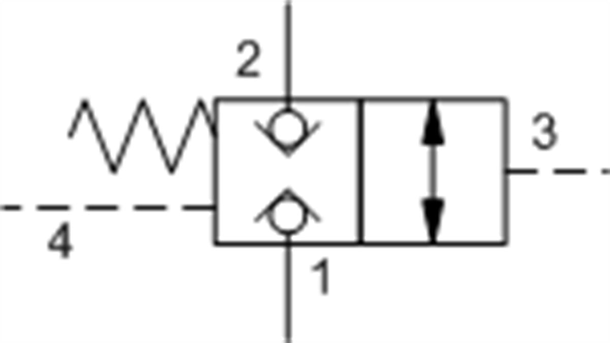 DKDSXHN Normally closed, balanced poppet, logic element - pilot-to-open
