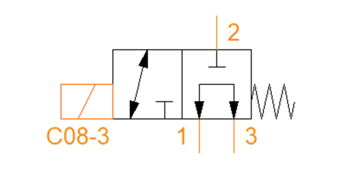 DSH083C 3/2 Directional spool valve solenoid operated