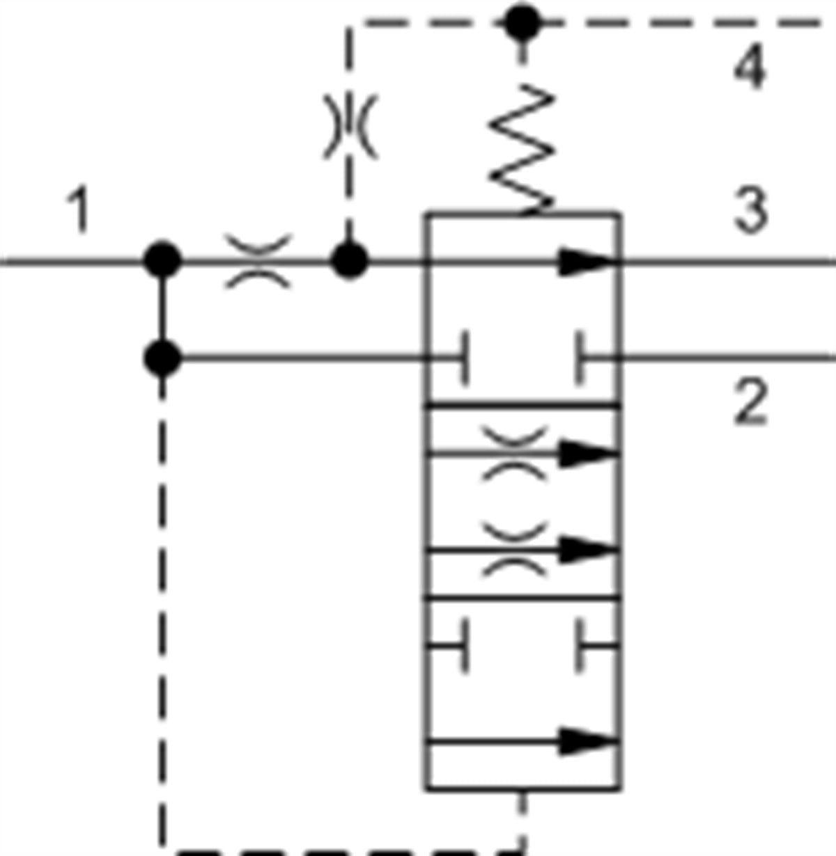 FVFA8AN Ventable, fixed-orifice, bypass/restrictive, priority flow control valve