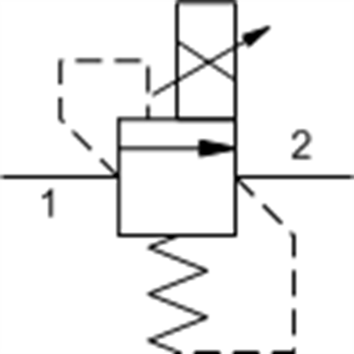 RBANXAN Electro-proportional relief valve - pilot capacity, high pressure setting with no command