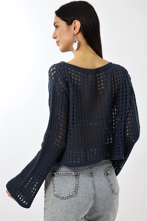 Triko Crop Bluz