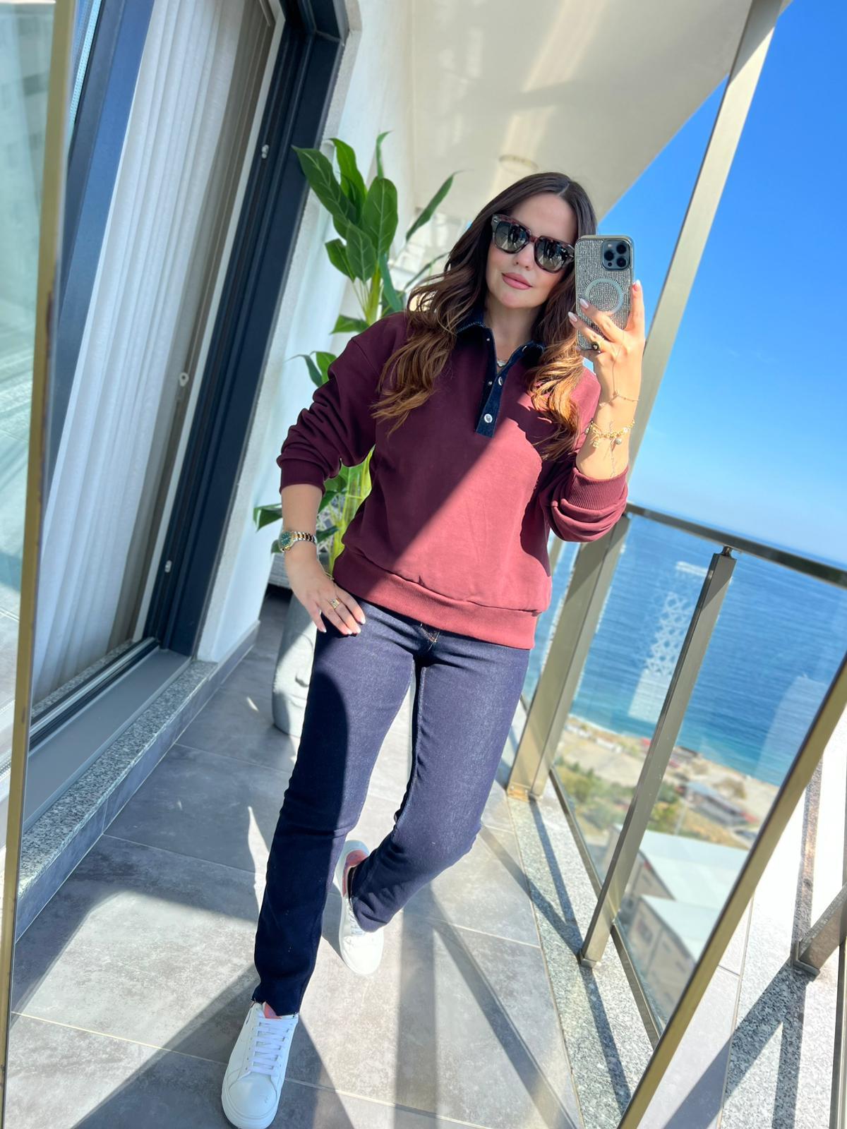 0178 Garnili Sweat BORDO