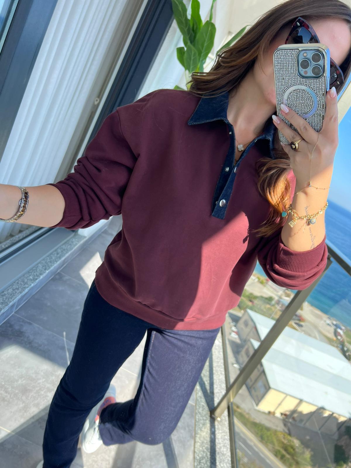 0178 Garnili Sweat BORDO
