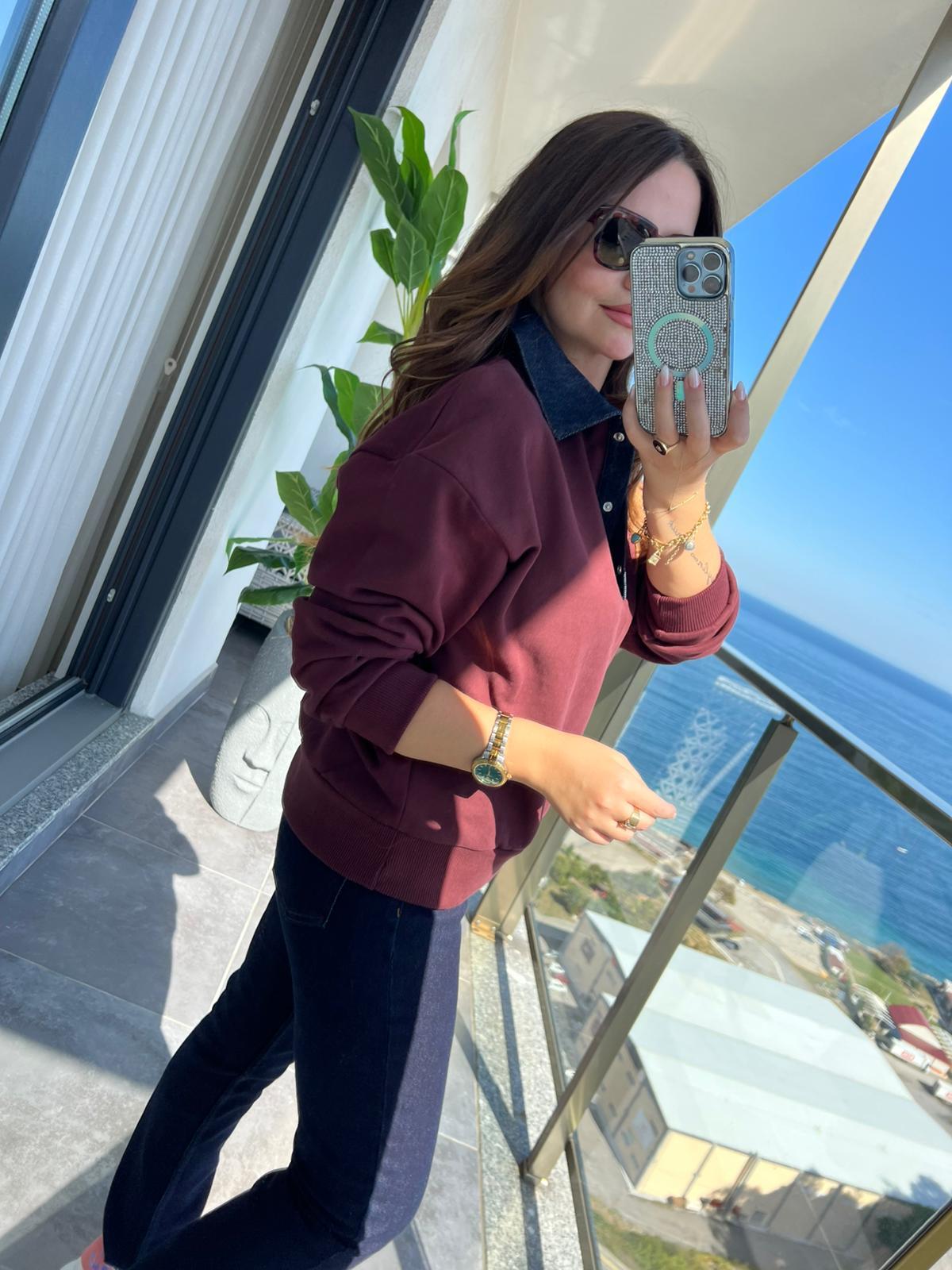0178 Garnili Sweat BORDO