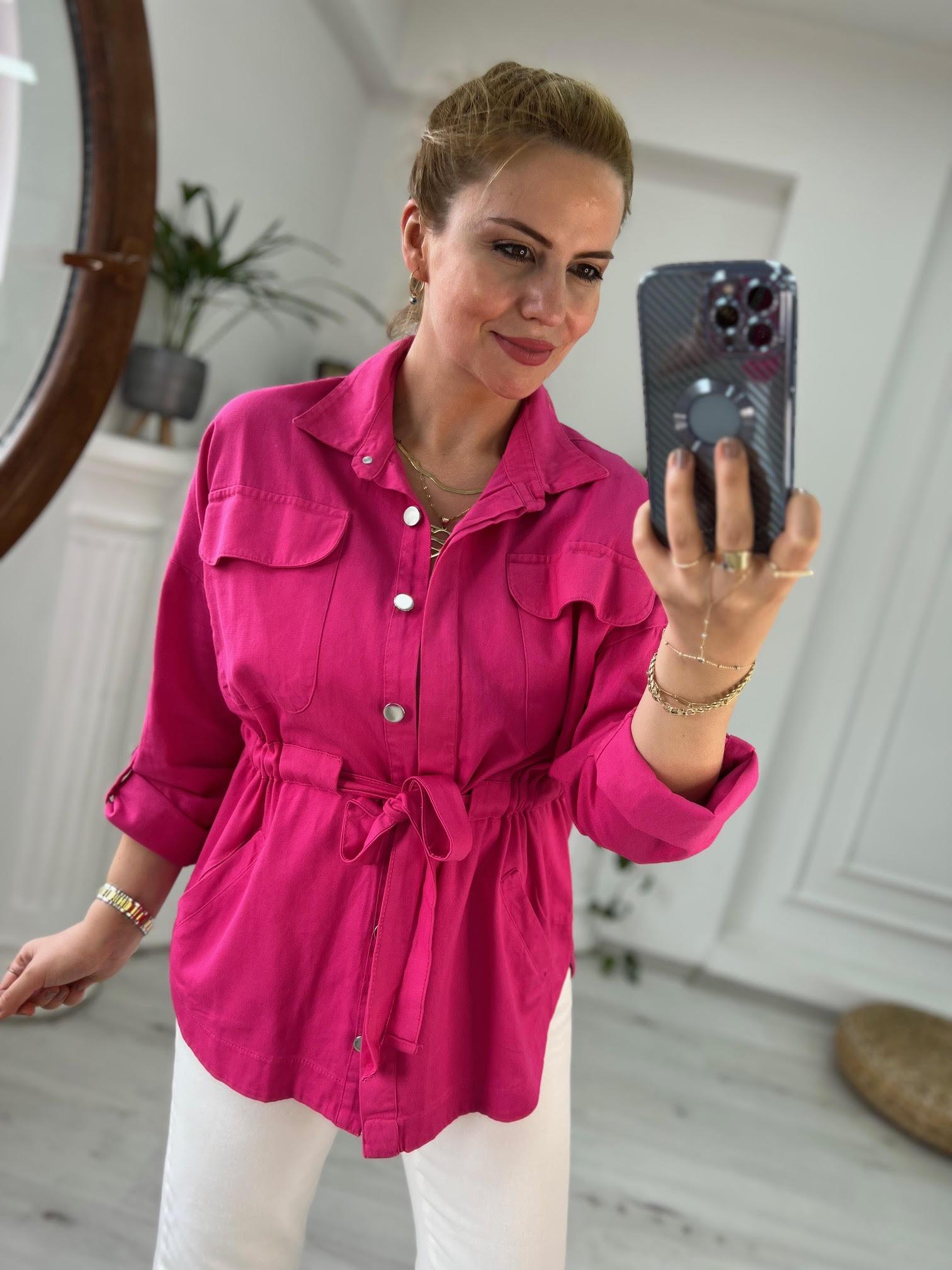 0259 Gabardin Ceket FUŞYA