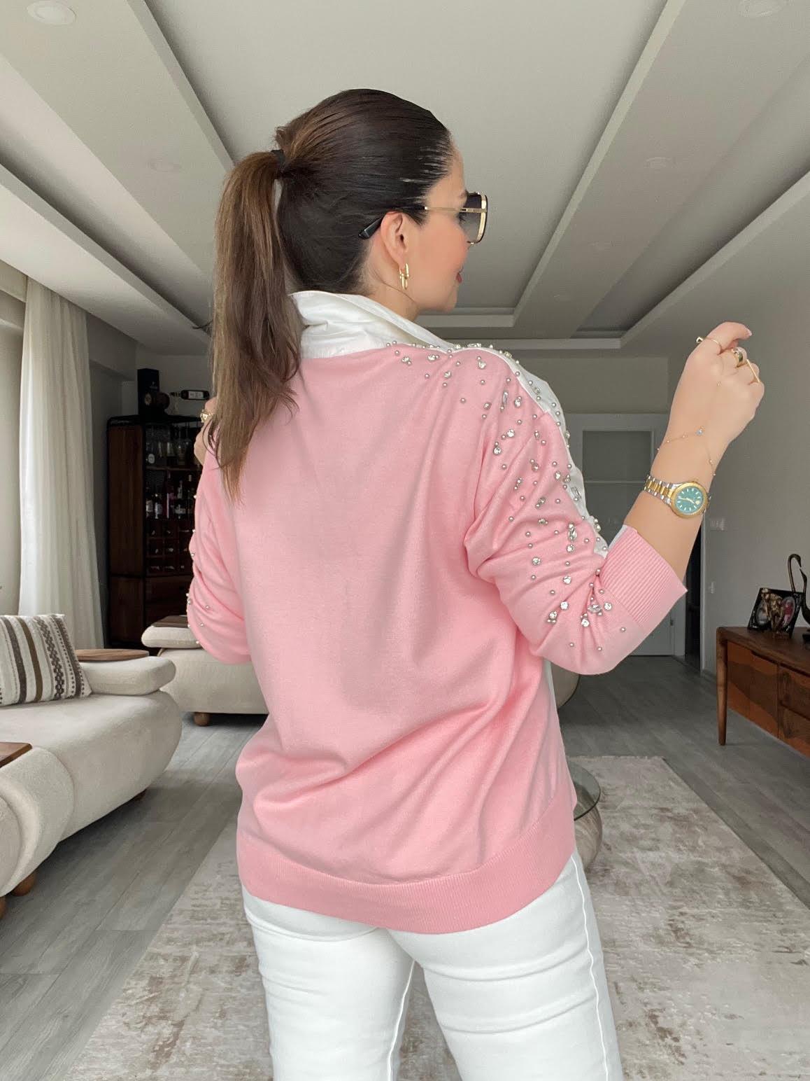 030 Trikolu Gömlek PEMBE