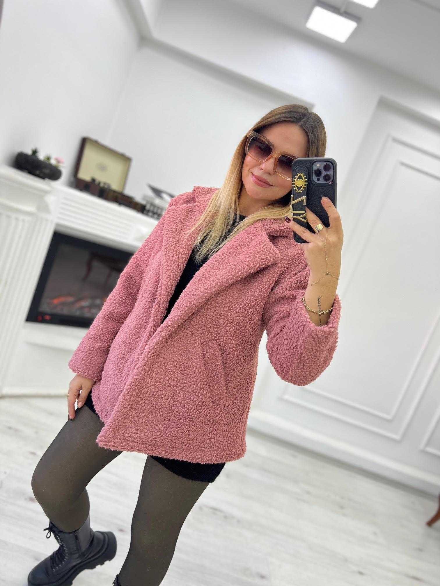 031 Tek Düğmeli Kısa Kaban PUDRA