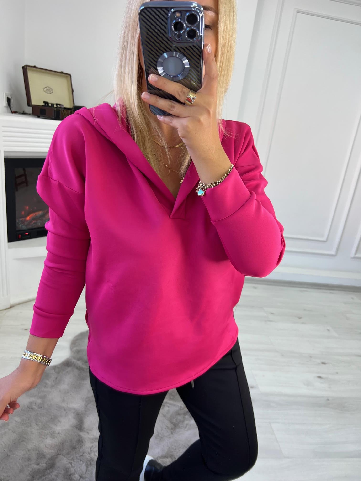 1001 Kapşonlu Skuba Sweatshirt FUŞYA