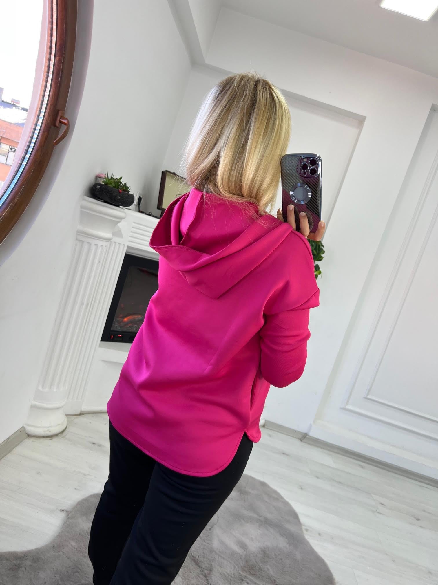 1001 Kapşonlu Skuba Sweatshirt FUŞYA