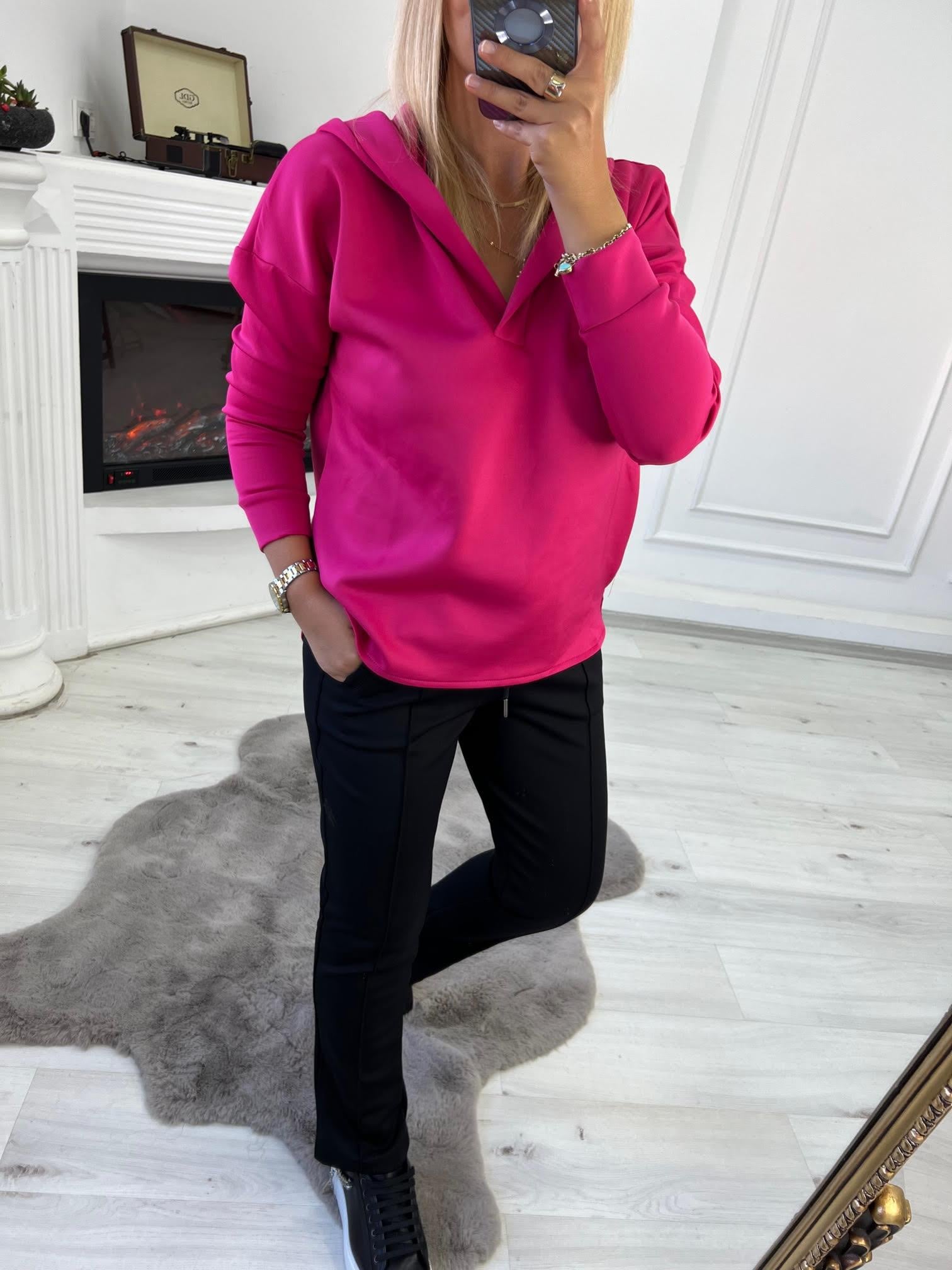 1001 Kapşonlu Skuba Sweatshirt FUŞYA