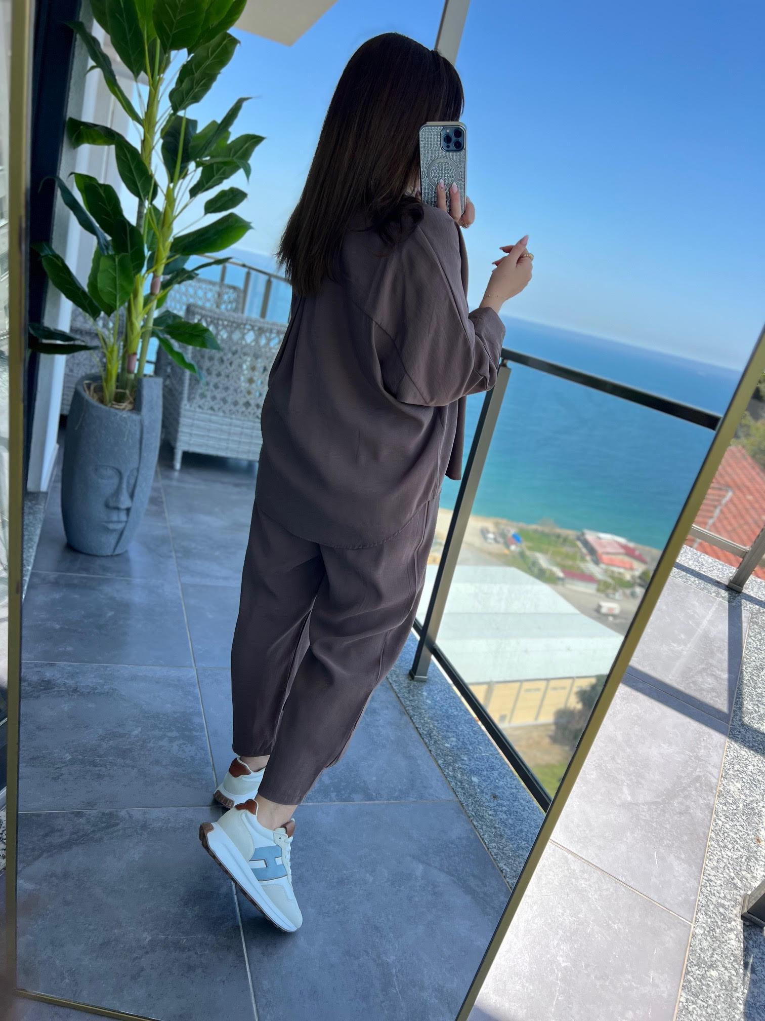 1190 Standart Beden Takım KAHVE