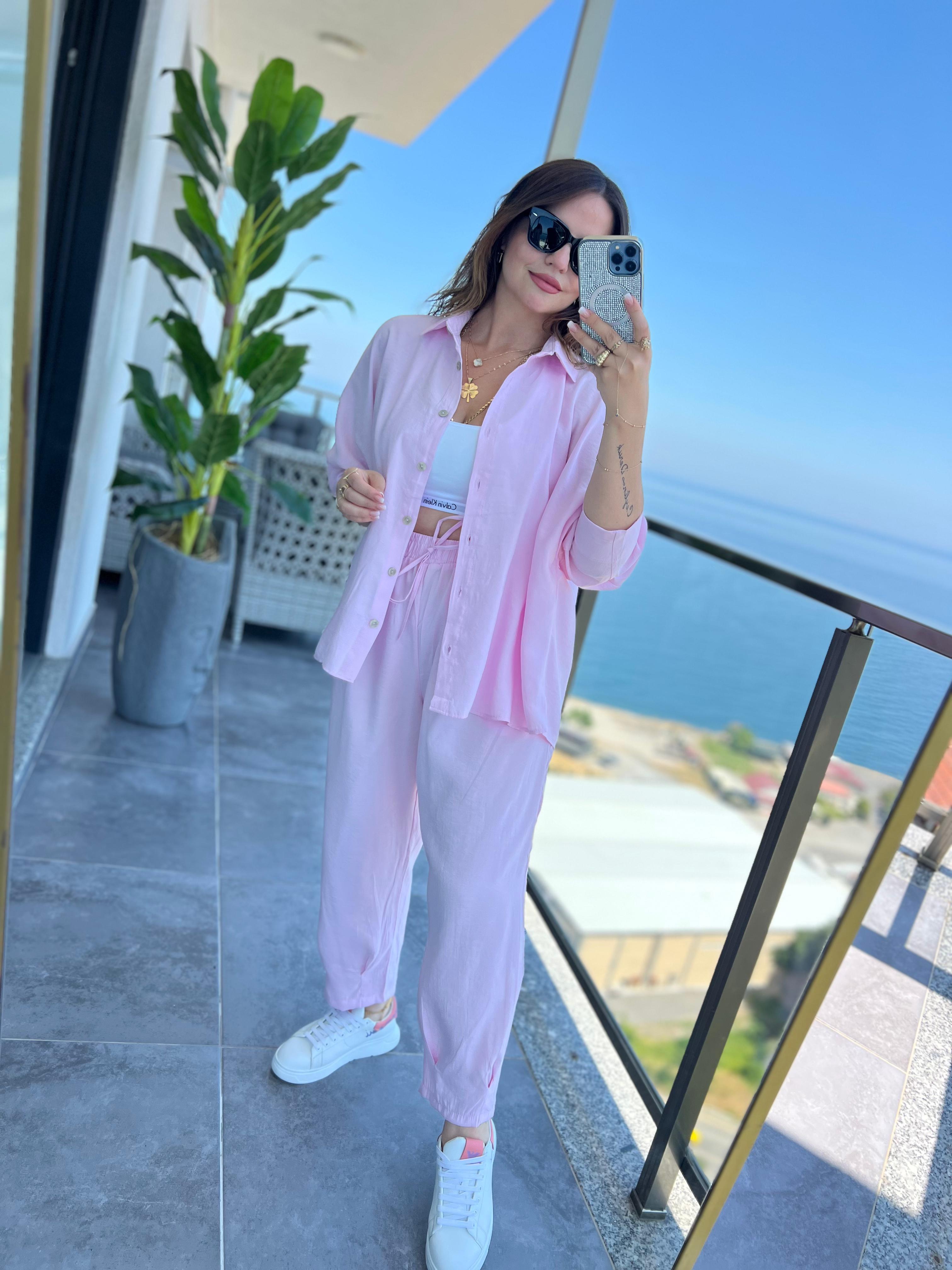 1190 Standart Beden Takım PEMBE