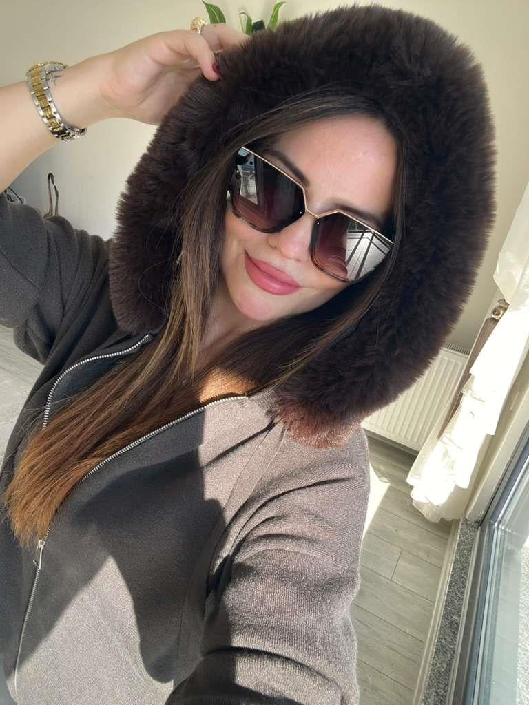 140215 Ponponlu Hırka KAHVE